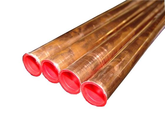 Tubo de cobre duro 28 x 1 mm 5 m 0,75 kg/m, EN 12735-1