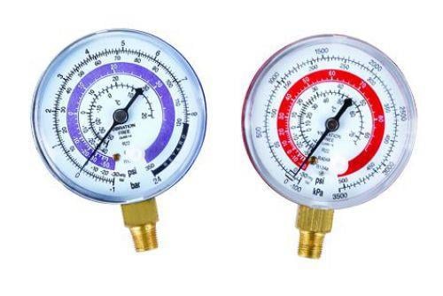 Low pressure manometer scale for R502, R12 and R22