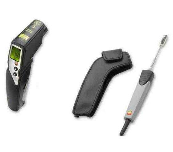 Set Testo 830-T2, Infrared Thermometer with Cross-Band Surface Probe