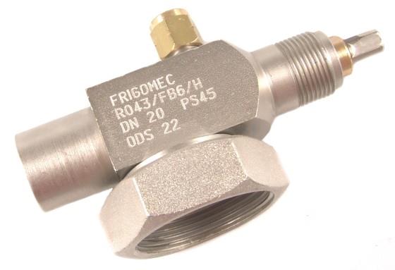 Rotalock valve, 1 connection: 1.3 / 4 "- 22 mm ODS, Frigomec