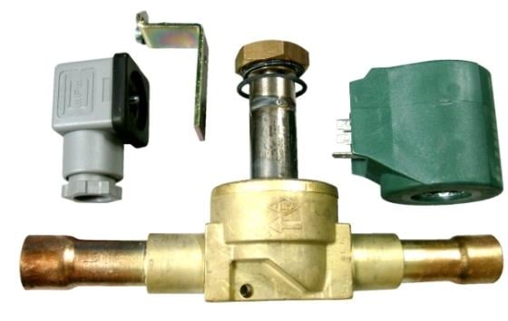 Solenoid valve Honeywell, MS165S, solder connection 16 mm ODF, complete