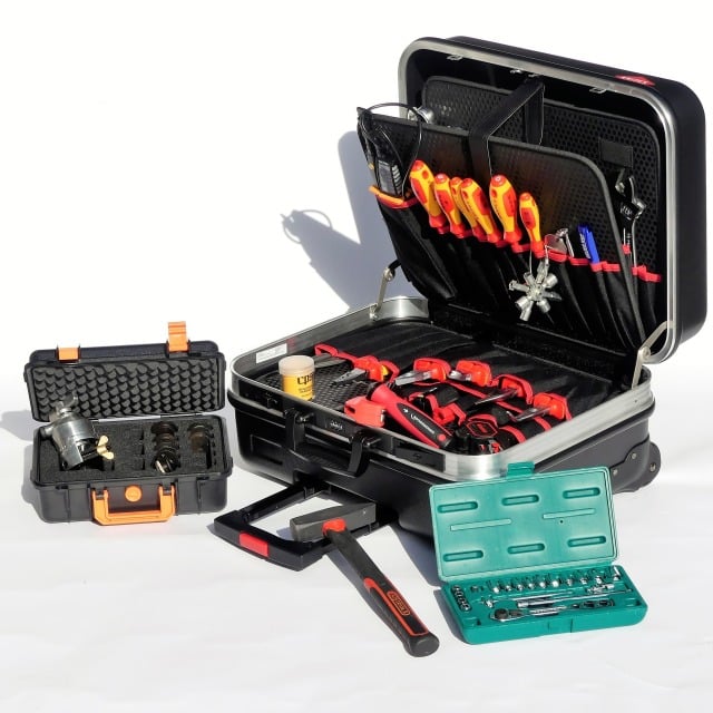 Tool case set 1 professional 53-piece with trolley case