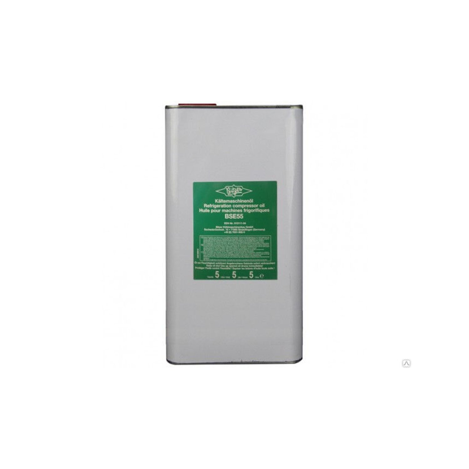 Bitzer esterolie BSE55, fles 5 liter, 91511104