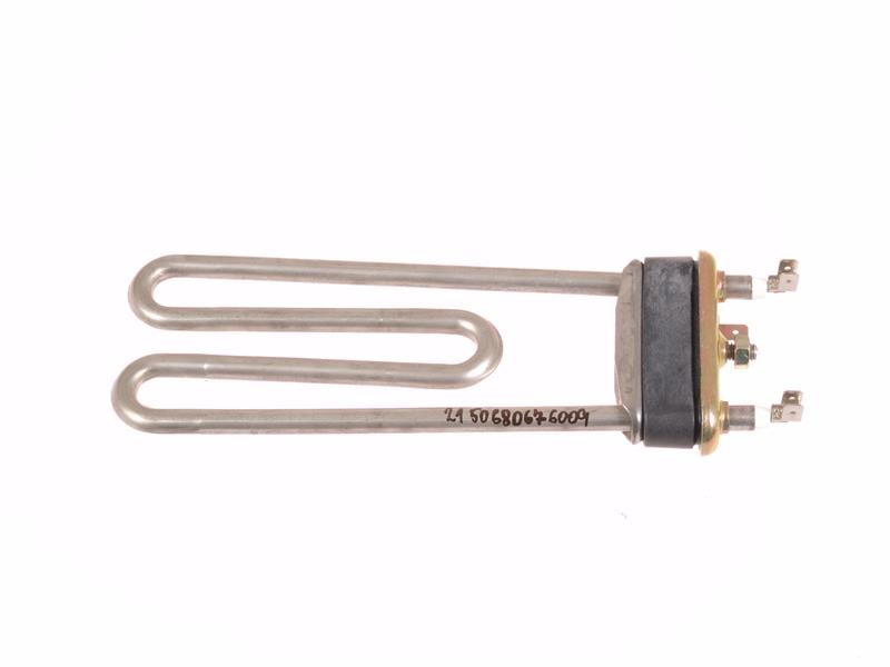 heating element ZANUSSI, 1950 W, l = 240 mm, DL23, SL 24/25 / 26T, flange with insulation and double two terminal lugs, grounding and mounting screw and nut