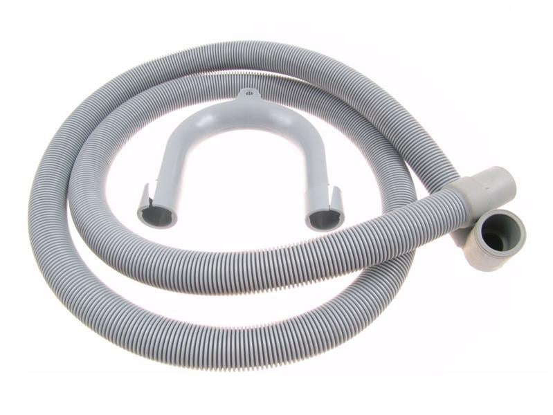 Drain hose made of plastic (3.5 m long) Connector straight - sided angled 90 degree plug connector