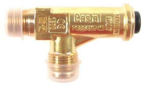 Safety valve flare CASTEL 3060/34C190, 3/8" NPT - 1/2" SAE, 19 bar