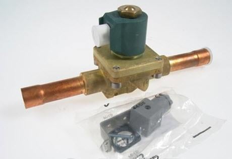 Solenoid valve Honeywell, solder connection 22 mm ODF, MS227S, complete