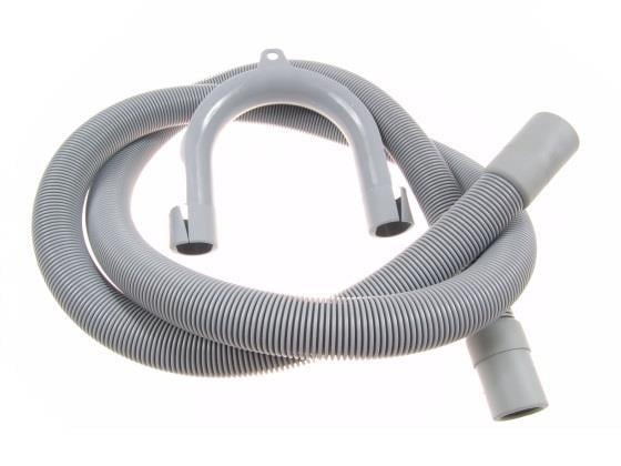 Drain hose made of plastic (2.5 m long) Connector straight - sided angled 90 degree plug connector