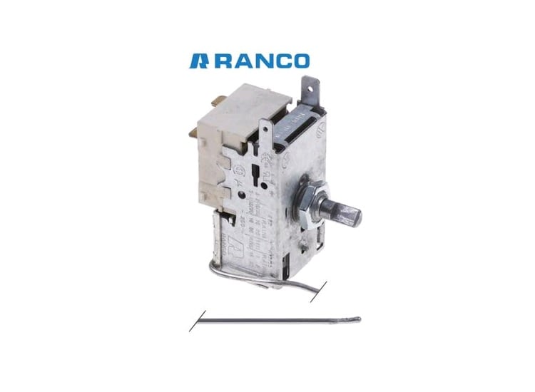 THERMOSTAT RANCO K22-L2088,3 contacts 6A 250V Capillary tube 2500 mm cold -20°C, warm -10°C - DT3,5°C crescent-shaped pin ø 6 x 4,6 mm for milk ice cream