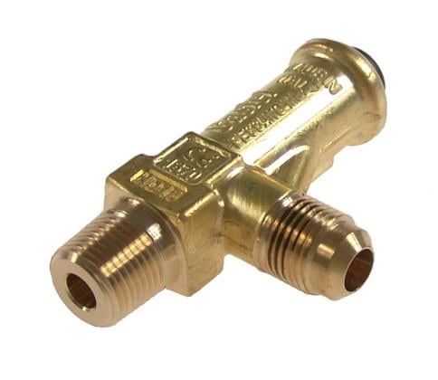 safety valve flare CASTEL 3060/33C280, 3/8" NPT - 3/8" SAE, 28 bar