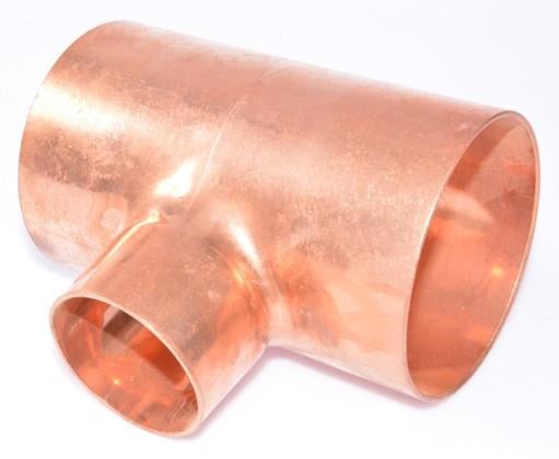 Copper tee reduces i / i / i 89-54-89 mm