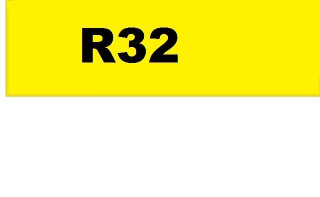 Naklejka na czynnik chlodniczy R32