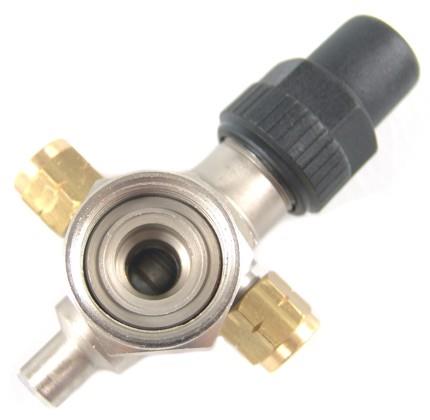 Rotalock valve, 2 connections: 1 "- 6 mm ODS, Frigomec