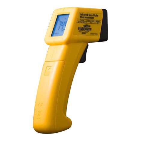 Infrared thermometer in gun design with SIG1 FIELDPIECE laser sighting device