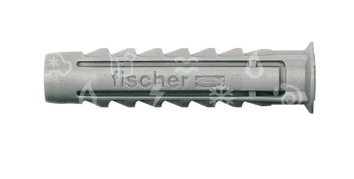 Dowel SX 8 x 40 mm, for screw 4.5-6 mm, FISCHER