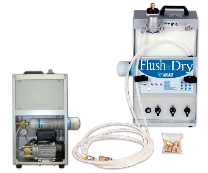 Station de nettoyage et de rinçage pour systèmes de climatisation (Automotion) WIGAM FLUSH&DRY-A/C