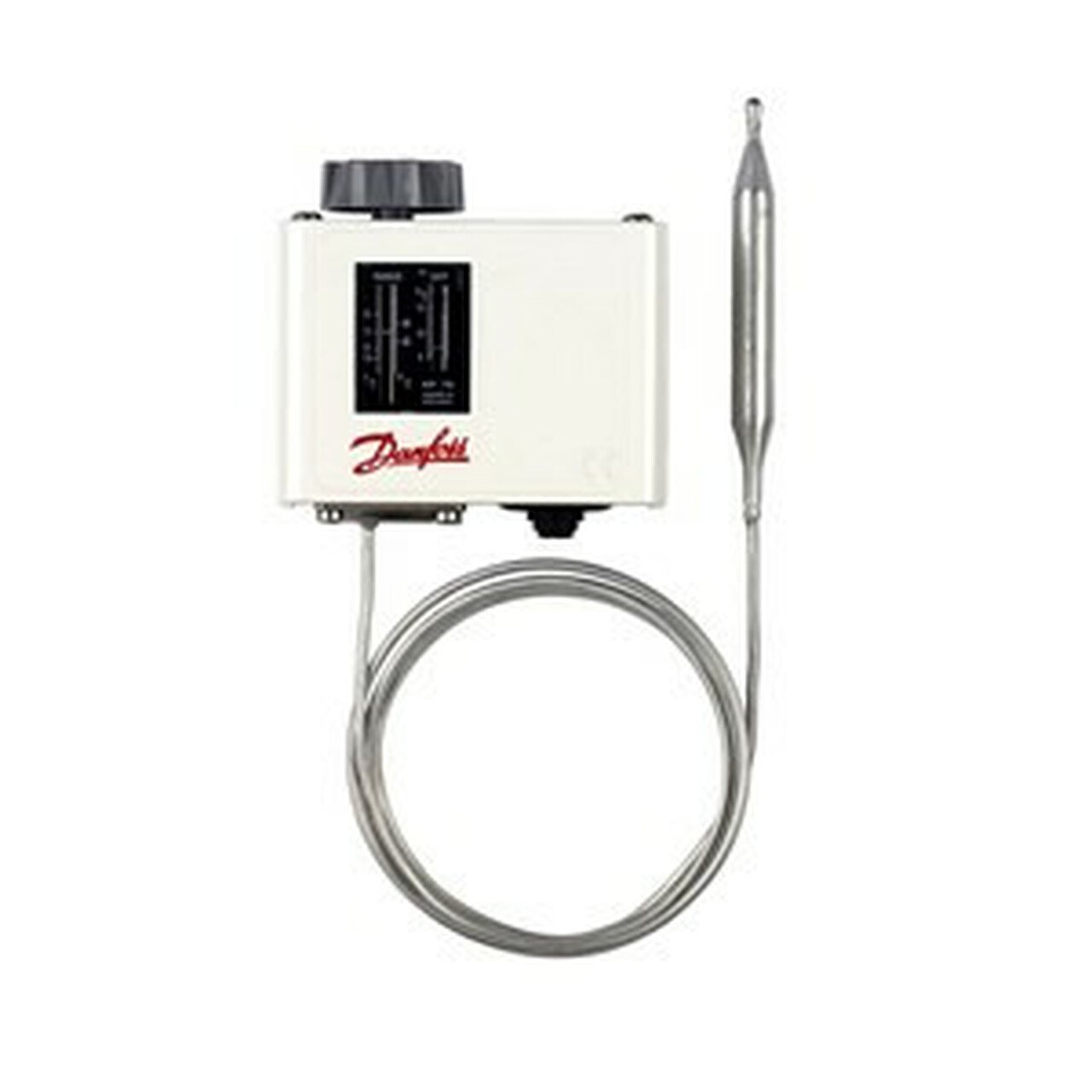 Thermostat différentiel DANFOSS KP71,060L1115, calibrage sur site -5... +20°C, tube capillaire 2000 mm, capteur ø 9,5x115 mm