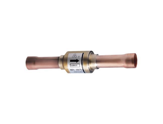 Sanhua non-return valve - straight, kv 5.52, solder 7/8" (22 mm) ODF, YCVS 17-77GSHC-1