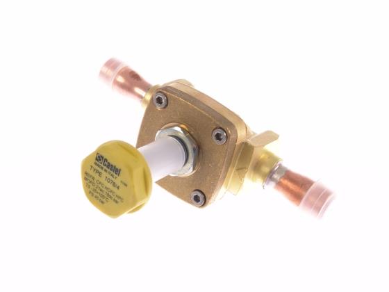 Solenoid valve Castel, NC, solder connections 1/2" ODS, without coil, 1078/4S
