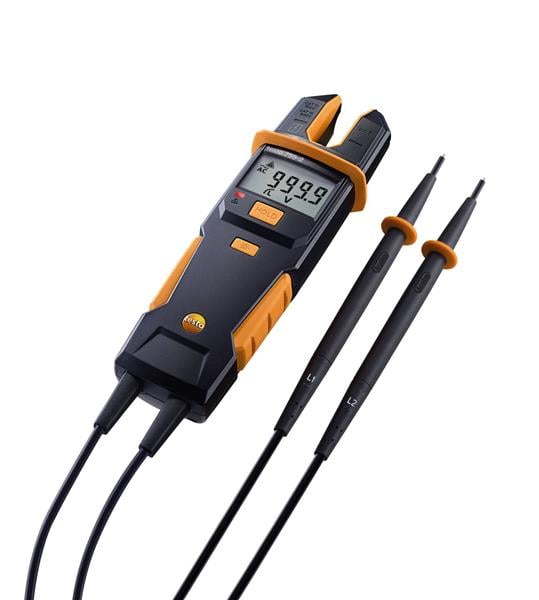 testo 755-2 Current voltage tester incl. batteries, measuring tips, measuring tip attachments.