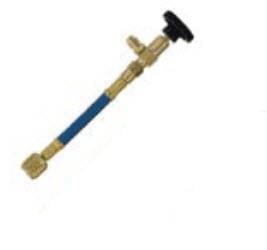 90° Shut-off valve w/blue hose 1/4"-1/4"
