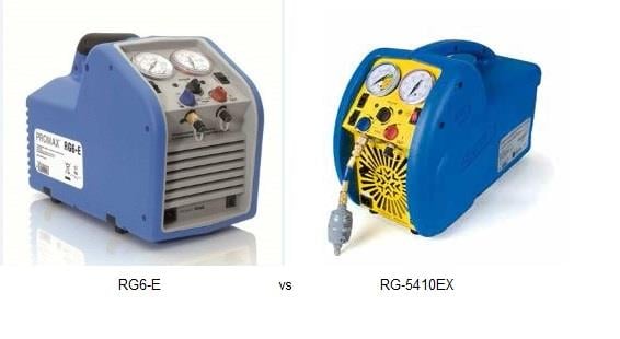 Fastest refrigerant suction station Promax RG-6E, for all refrigerants incl. R32, R1234yf