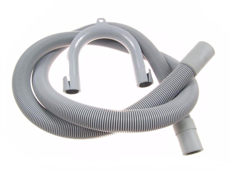 Drain hose 2.5 meters, just 2 ports, with seal is suitable for the drain hose for washing machines and dishwashers.