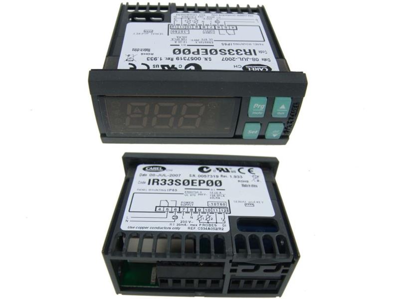 Controlador electrónico CAREL IR33S0EP00,230V/16A
