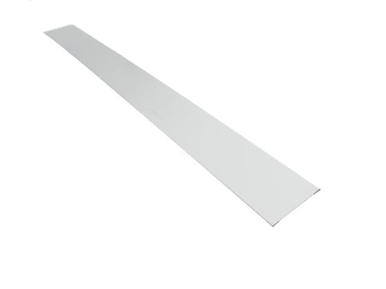 Listwy metalowe biale - proste 150 mm, L = 2,5 m