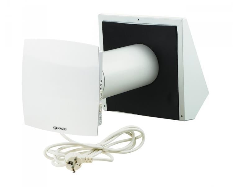 Ventilation system (decentralised ventilation unit) KWL (controlled ventilation of living space) TwinFresh Comfo RA1-25 with remote control, max. delivery rate 24 m3/h (with plug)