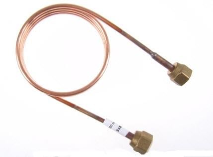 Pressure equalisation line / capillary tube with union nut 1/4 "SAE, L = 1 m, d = 2.5 mm without valve handle