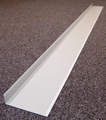 Witte metalen strip - buiten L220 x 40 mm, l = 2,5 m