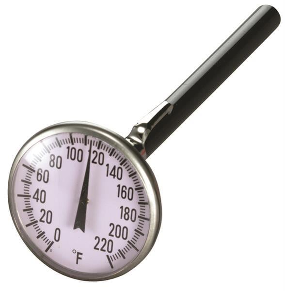 Termometro tascabile, analogico, diametro 44 (da 17 a 104° C)