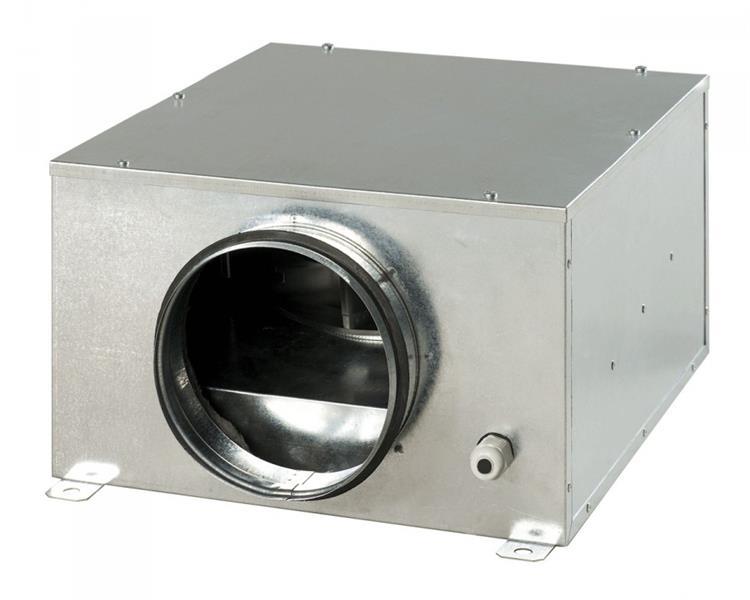 Radiale buisventilator KSB 150, 435 m3 / H, fluister verliezen, met geluids- en warmte-geïsoleerde behuizing
