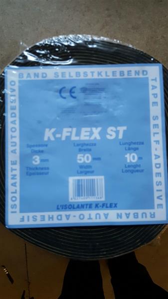 Rubberen zelfklevende isolerende tape, tape, k-flex st 3 x 50 mm, l = 10 m