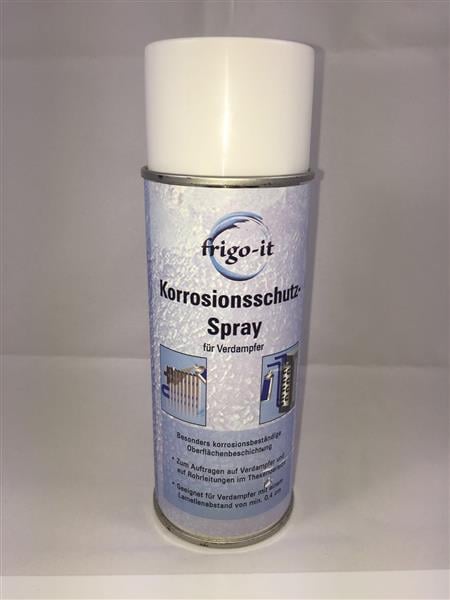 Anti-corrosion spray (corrosion protection spray) frigo-it for evaporators, against vinegar, organic acids, amines, ammonia compounds, chlorides, salts, cleaning agents
