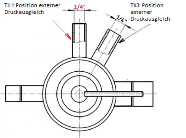 Alco Vanne d'expansion TIH-M25MM R134a/R513A 802516M Extension de pression externe 10x12mm