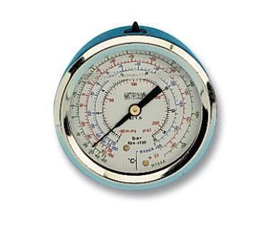 Pressure gauge Ø60, oil filling, class 1.6, connection on the back, mounting bracket and stainless steel housing WIGAM ML60/53C4S/A4