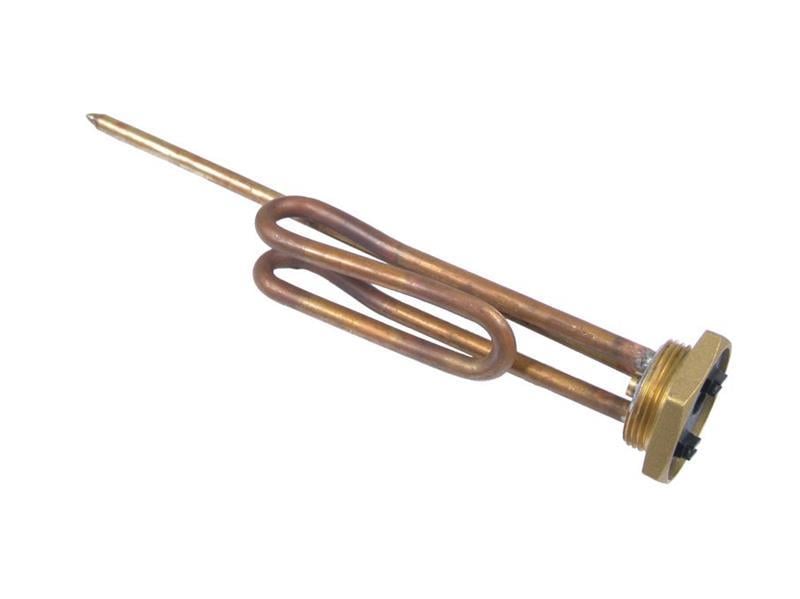 heating element GENERAL 1500 W, 230V, Single-phase , copper tube with hexagonal bowl flange, screw thread and 2 connection