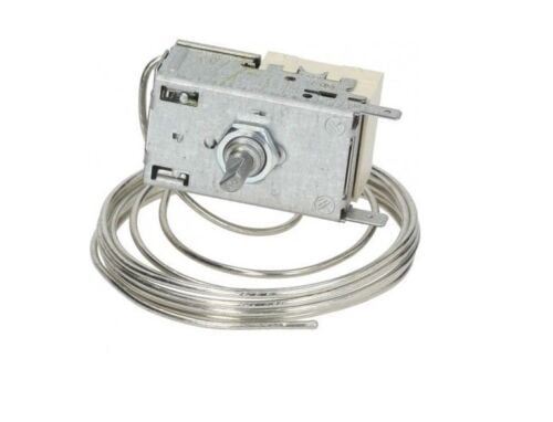 THERMOSTAT RANCO K55-L5080,2 contacts 6A 250V capillary tube 1600 mm cold -3°C, warm +10°C crescent-shaped shaft ø 6x4.6 mm