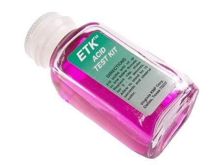 Prueba de ácido para aceite de éster (POE) Parker ETK