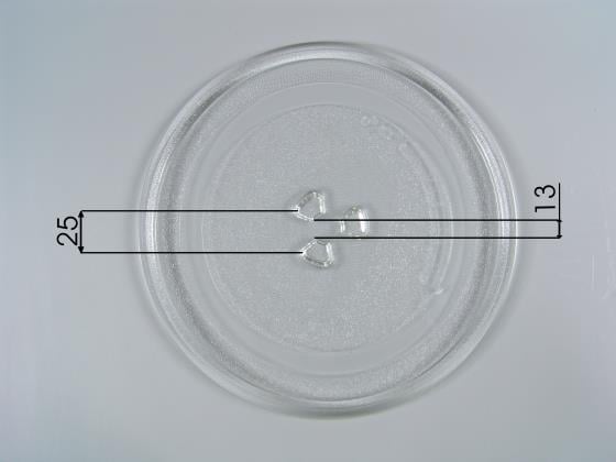 Piastra di vetro per microonde Modello D diametro 245 mm