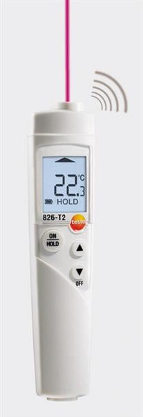 testo 826-T2, infrared thermometer with 1 point laser sighting