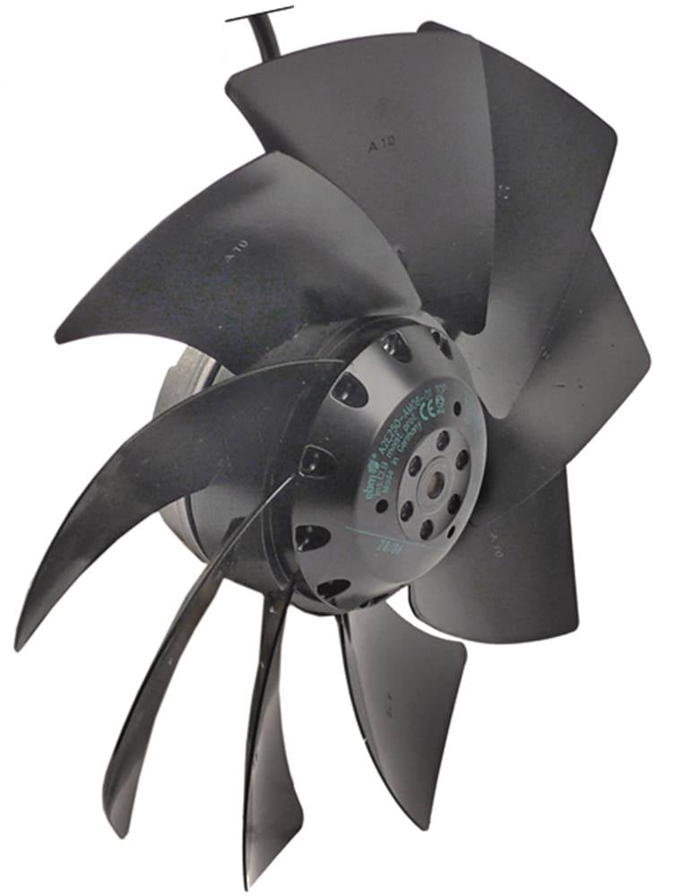 Ventilateur poussant EBM PAPST A2E250AM06-01, d = 250mm, 230V 50Hz longueur 120 / 160W 2450rpm 400mm