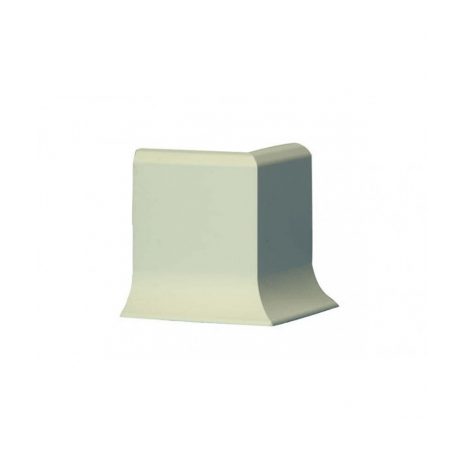 Inner corner polyester concrete skirting board H=20cm - RAL 9010