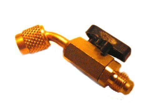 Manual shut-off valve 1/4" SAE - 90° angled