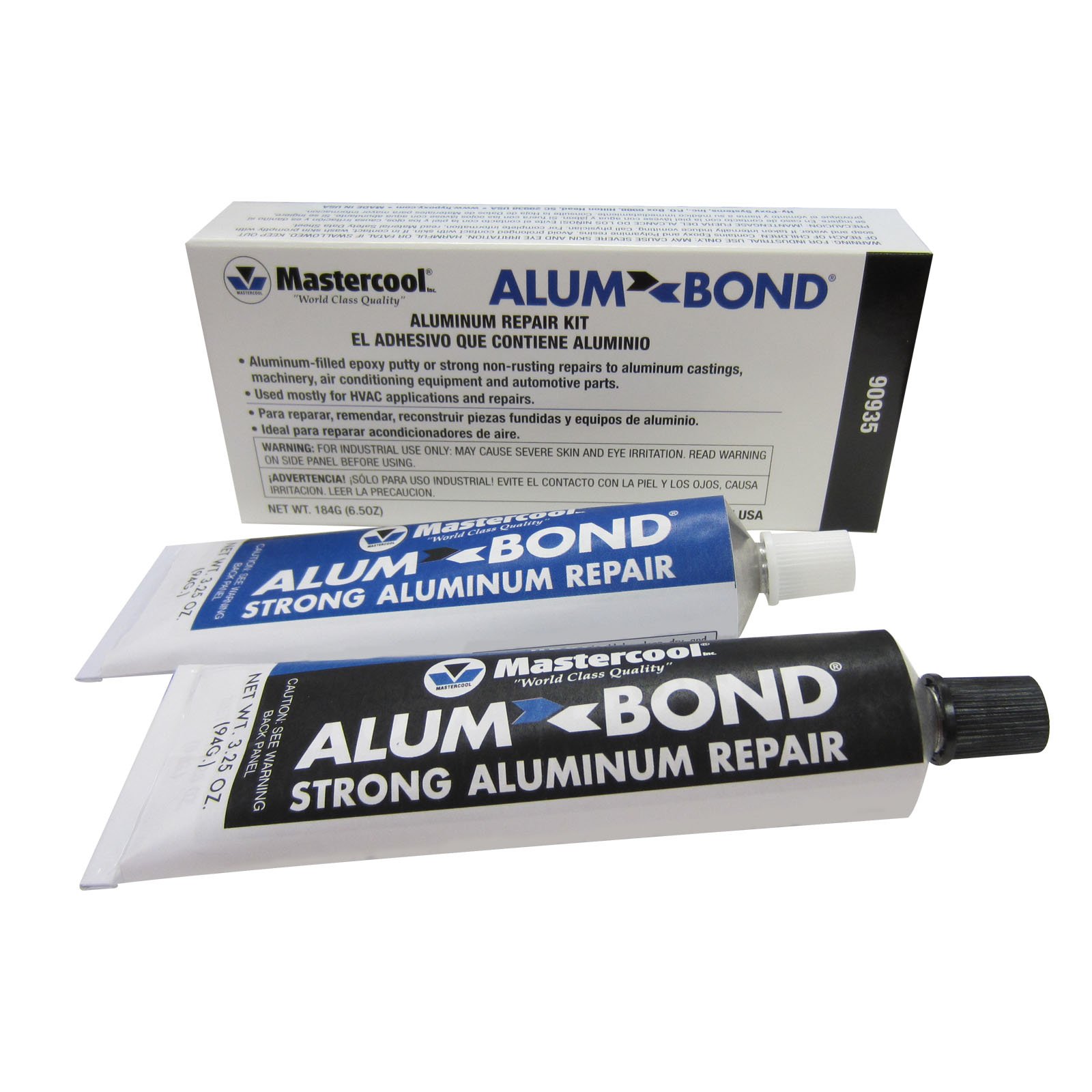 ALUM BOND - Kit de reparación de aluminio - Paquete de endurecedor y resina 184g