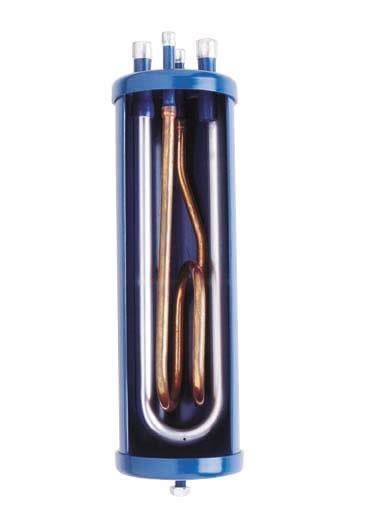 Separador de líquidos con intercambiador de calor Carly LCYE 3621 MMS conexión de soldadura 67 mm