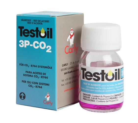 Acid tester for PAG, PAO, POE oils (CO2 installation) Testoil-3P-CO2, bottle 30 ml