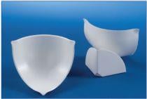 Cubierta angular PVC H = 100 mm blanco, RAL 9010